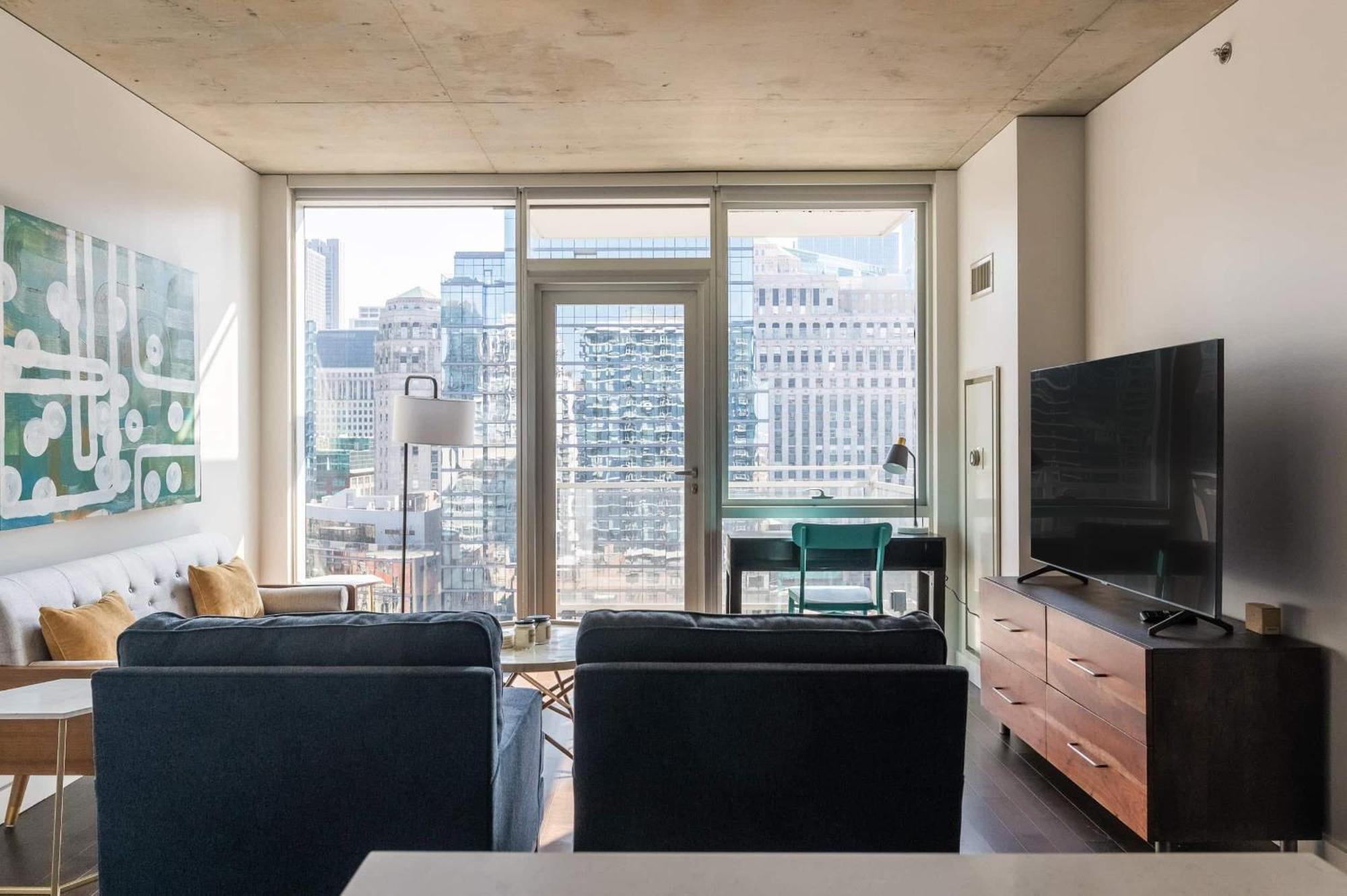 2Br Elegant Premium Suite With Balcony & Sweeping City Views Chicago Exterior foto