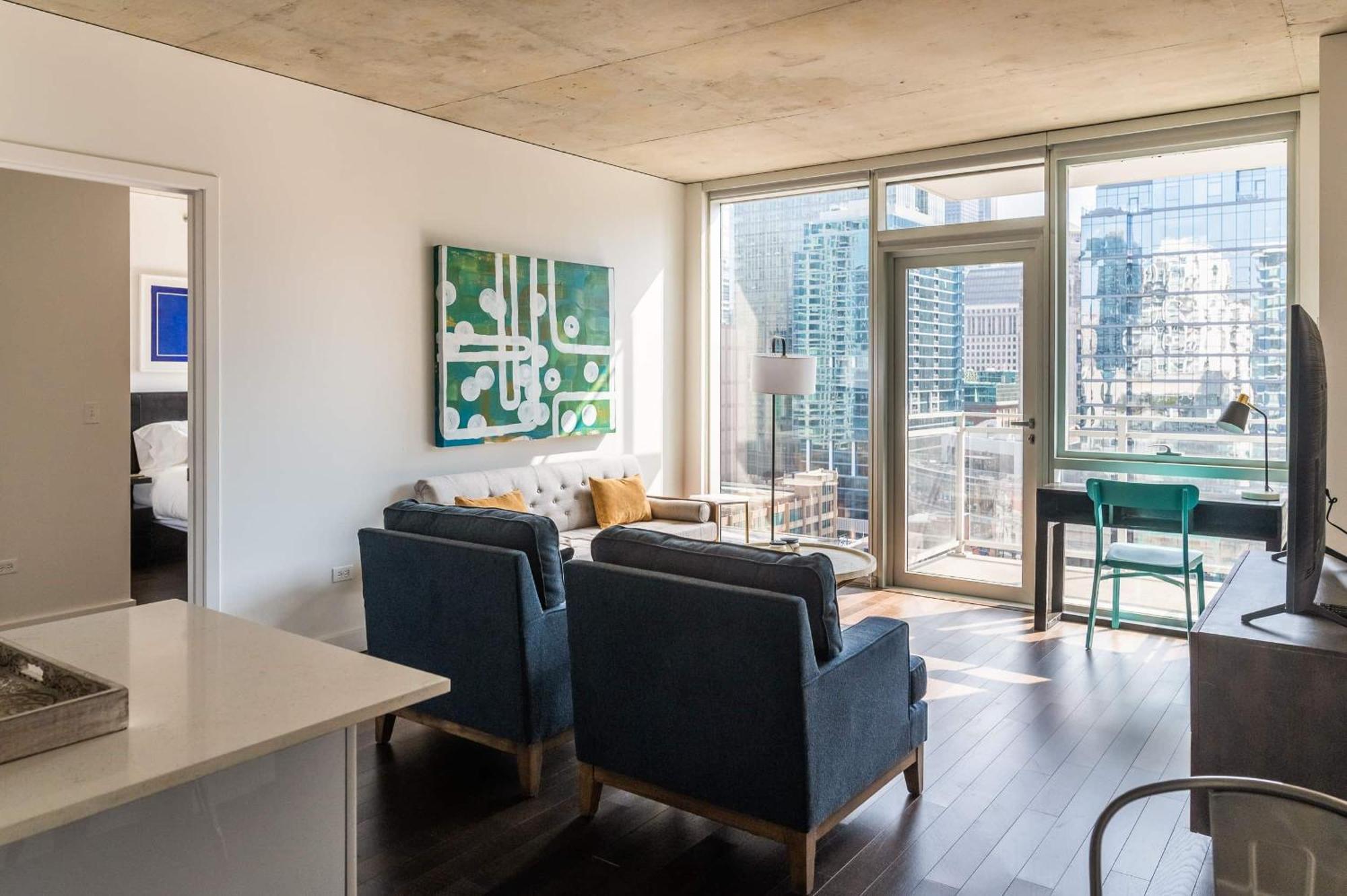 2Br Elegant Premium Suite With Balcony & Sweeping City Views Chicago Exterior foto